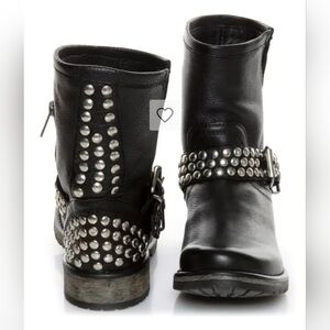 Steve Madden Frankie Studded Leather Motorcycle Boots
